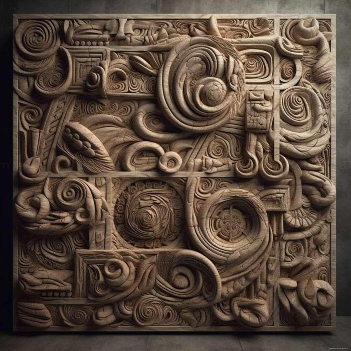 Patterns and decorations (stl Perotettix 2, PATTERN_726) 3D models for cnc